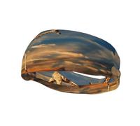 Bandeau de sport tendance décoratif YYHHAOFA Girafe Animaux d'Afrique Bandeaux imprimés pour hommes et femmes