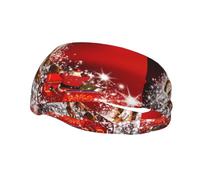 Bandeau de sport tendance décoratif YYHHAOFA Noël Magic Printed Bandeaux pour hommes et femmes