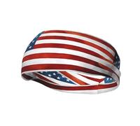 Bandeau de sport tendance décoratif YYHHAOFA vintage drapeau américain américain imprimé bandeaux pour hommes et femmes
