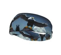 Bandeau de sport tendance décoratif YYHWHJDE aigle sous les étoiles pour homme et femme