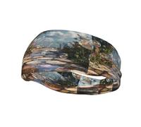 Bandeau de sport tendance décoratif YYHWHJDE Bubbles on the Path Pattern Headbands for men and women