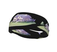 Bandeau de sport tendance décoratif YYHWHJDE Lavande Little House pour homme et femme