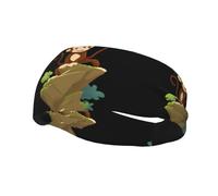 Bandeau de sport tendance décoratif YYHWHJDE Little Monkey Climbing the Mountain Pattern Headbands for men and women