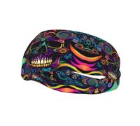 Bandeau de sport tendance décoratif YYHWHJDE motif squelette psychique pour homme et femme