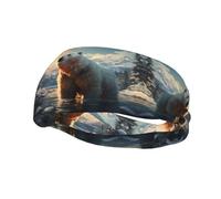 Bandeau de sport tendance décoratif YYHWHJDE ours polaire en hiver pour homme et femme