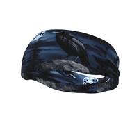 Bandeau de sport tendance décoratif YYHWHJDE Raven in the Night pour homme et femme