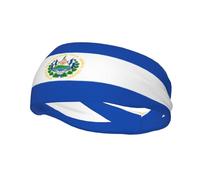 Bandeau de sport tendance et décoratif WHJSSF El Salvador Motif élastique évacuant l'humidité Convient pour le cyclisme, le yoga, la course à pied