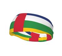 Bandeau de sport tendance pour course à pied fitness élastique respirant toutes saisons Drapeau Afrique centrale