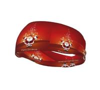 Bandeau de sport tendance Whjshop imprimé Père Noël pour homme et femme