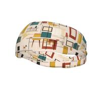 Bandeau de sport tendance Whjshop Mid Century avec imprimés modernes pour homme et femme