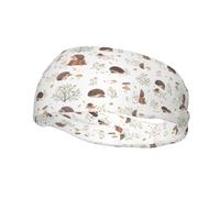 Bandeau de sport tendance Whjshop Nature Lovely Hedgehog Lovers Imprimés Bandeaux Absorbe la transpiration pour homme et femme
