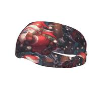 Bandeau de sport tendance WHJSHOP Noël drôle nain imprimé Bandeaux absorbants la sueur pour homme et femme