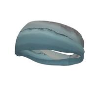 Bandeau de sport tendance YUGTAEE In the midst of the tide Picture Headbands Absorbe la transpiration pour homme et femme