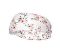 Bandeau de sport tendance YUGTAEE Light Coral Blossom Image Bandeaux Absorbe la transpiration pour homme et femme