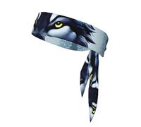 Bandeau de Sport tête de Loup féroce, Unisexe, Respirant et à séchage Rapide, idéal pour la Course à Pied, Le Yoga, Le Tennis et Autres Sports.