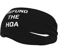 Bandeau de Sport Unisexe antidérapant et Anti-Transpirant Defund The HOA, idéal pour l'entraînement, la Course à Pied, Le Cyclisme et Le Yoga.