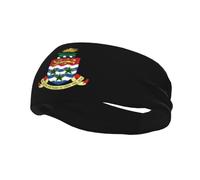 Bandeau de Sport Unisexe antidérapant et Respirant aux Couleurs des Armoiries des îles Caïmans