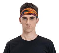 Bandeau de sport unisexe avec bouquet coloré mystérieux, respirant et humide, convient pour la course à pied, le cyclisme, le yoga en attente de sport