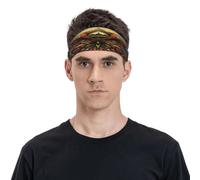 Bandeau de sport unisexe avec hibou mystérieux et fantastique, respirant et humide, convient pour la course à pied, le cyclisme, le yoga en attente de sport