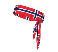 Bandeau de sport unisexe avec imprimé drapeau norvégien, bandeau ninja pour course à pied