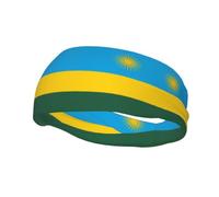 Bandeau de sport unisexe Drapeau du Rwanda doux, extensible et évacuant l'humidité. Léger, reste en place. Évacue la transpiration pendant la course, la gym, le yoga et les sports de plein air.