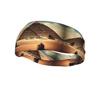 Bandeau de sport unisexe Dreaming of The Pyramids of Khufu Basketball Bandeau élastique pour exercice course à pied cyclisme yoga fitness