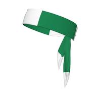 Bandeau de sport unisexe imprimé drapeau du Nigeria pour course à pied, fitness, tennis, cyclisme, yoga