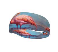 Bandeau de sport unisexe, joli flamant rose, bandeau élastique pour exercice, course à pied, cyclisme, yoga, fitness