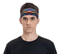 Bandeau de sport unisexe motif chat mystérieux et coloré, respirant et humide, adapté à la course à pied, le cyclisme, le yoga en attente de sport