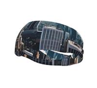 Bandeau de sport unisexe pour adulte imprimé Empire State Building, bandeau de sport polyvalent qui évacue l'humidité