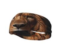 Bandeau de sport unisexe The Lion's Gaze Basketball Bandeau élastique pour exercice course à pied cyclisme yoga fitness