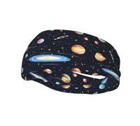 Bandeau de sport unisexe The Solar Family Basketball élastique pour exercice, course à pied, cyclisme, yoga, fitness
