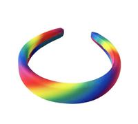 Bandeau de style arc-en-ciel, poignée en éponge douce, bandeau rayé antidérapant avec élasticité, accessoire vivant avec construction légère, 16 x 15 x 3 cm, essentiels quotidiens, verspi