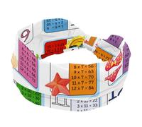 Bandeau de table de multiplication mathématique pour femme, large turban antidérapant, élastique pour la transpiration, le yoga, l'entraînement, le yoga
