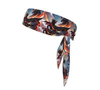 Bandeau de Tennis à Motif de Bataille de Double Dragon pour Femme, Bandeau Anti-Transpiration pour l'entraînement, Serre-tête pour la Course, Le Football, Le Basket-Ball, l'athlétisme