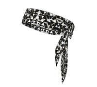 Bandeau de tennis tendance moderne noir blanc doré triangle serre-tête unisexe bandeau de sport pour basket-ball, course à pied, tennis