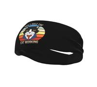 Bandeau de travail Don't Rule The Cat pour hommes et femmes, antidérapant, anti-transpiration, pour le sport, la gym, le basket-ball, le yoga