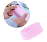 Bandeau de Yoga en Coton Éponge, Absorbant pour Cheveux et Transpiration | Rose, Lavable et Compact, pour Spa, Soins du Visage et Voyage