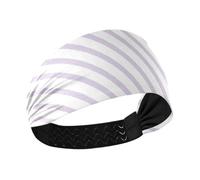 Bandeau de yoga extensible à rayures violettes pour sports athlétiques, yoga, maquillage, diadèmes para el pelo de mujer