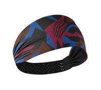 Bandeau de yoga extensible anti-humidité pour femme, motif camouflage, noir, rouge, bleu, pour volley-ball, football, randonnée, bandas para el cabello deportivas