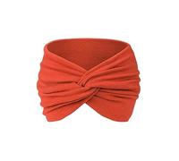 Bandeau de yoga imprimé croix, style bohème et imprimé cachemire, large élastique avec nœud torsadé antidérapant (N, M)