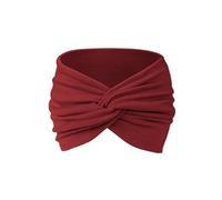 Bandeau de yoga imprimé croix, style bohème et imprimé cachemire, large élastique avec nœud torsadé antidérapant (e, M)