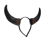 Bandeau Décoratif Cornes Noires en Plastique PU pour Fête d'Halloween | Accessoires de Carnaval, Deguisement Buffle, Serrage Tete Carnaval, Accessoires de Déguisement