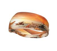 Bandeau décoratif en forme d'étoile de mer jaune pour sports sains et tendance absorbant la transpiration, bonne élasticité, peut être utilisé en toutes saisons, aussi bien pour les hommes que les