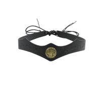 Bandeau d'elfe Médiéval Fantasy Simili Cuir Coiffe de Pirate Viking Rétro | Bandeau d'Halloween Elfe Fantastique Réglable Diadème Marron Gaufré en Relief Accessoires de Cosplay Renaissance Fête LARP