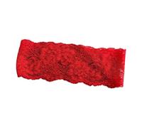 Bandeau Dentelle Accessoire Floral Déco Doux Textile Rouge | Coiffure de préparation du maquillage décontracté pour les trajets quotidiens