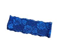 Bandeau Dentelle Fleur Accessoire Décoratif Doux Textile Bleu | Coiffure de préparation du maquillage décontracté pour les trajets quotidiens