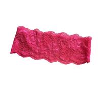 Bandeau Dentelle Fleur Déco Accessoire Doux Textile Rose Rouge | Coiffure de préparation du maquillage décontracté pour les trajets quotidiens
