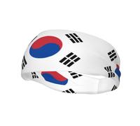 Bandeau d'entraînement avec drapeau de la République de Corée pour la course à pied, le cyclisme, le football, le yoga, pour homme et femme