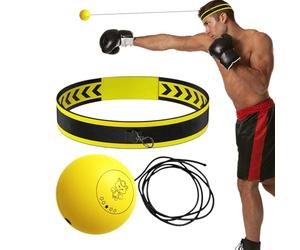 Bandeau d'entraînement avec poing - Bandeau avec balle de boxe pour réflexions et réaction - Sports multifonctionnels pour adultes et professionnels amusement pendant l'entraînement
